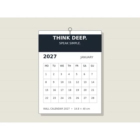 Produktfoto: Wandkalender 2027