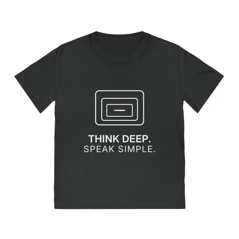 Produktfoto: T-Shirt Think Deep. Speak Simple.